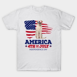Labrador Flag USA - America 4th Of July Independence Day T-Shirt